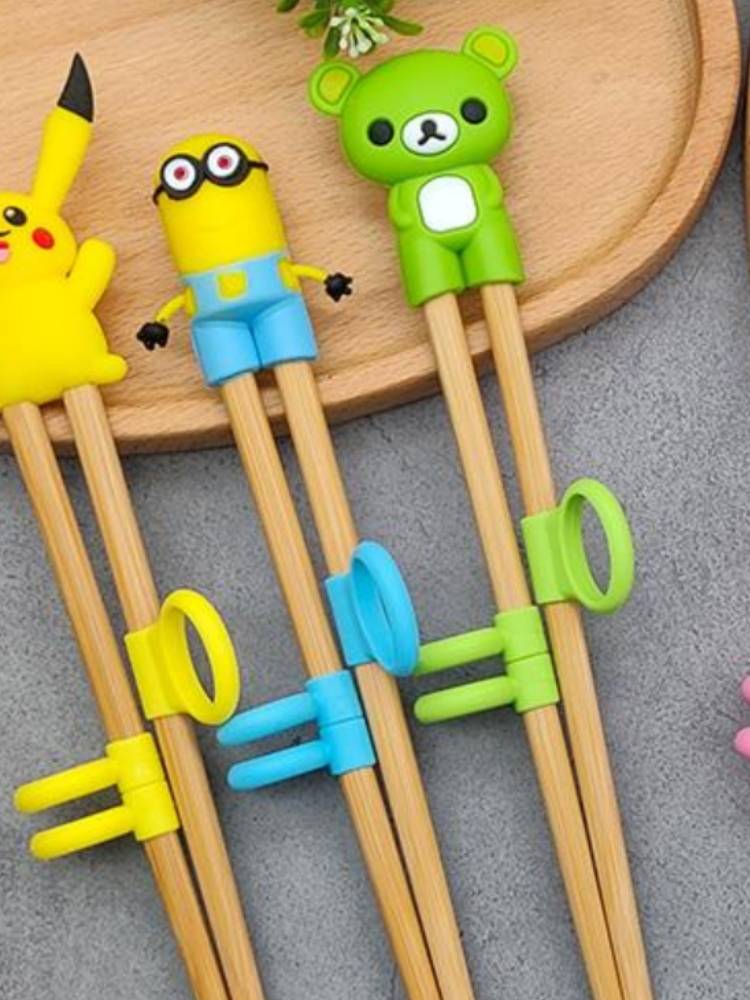 Ultraman spoon baby chopsticks training chopsticks practice learning chopsticks set two -stage children's auxiliary chopsticks 5 years old