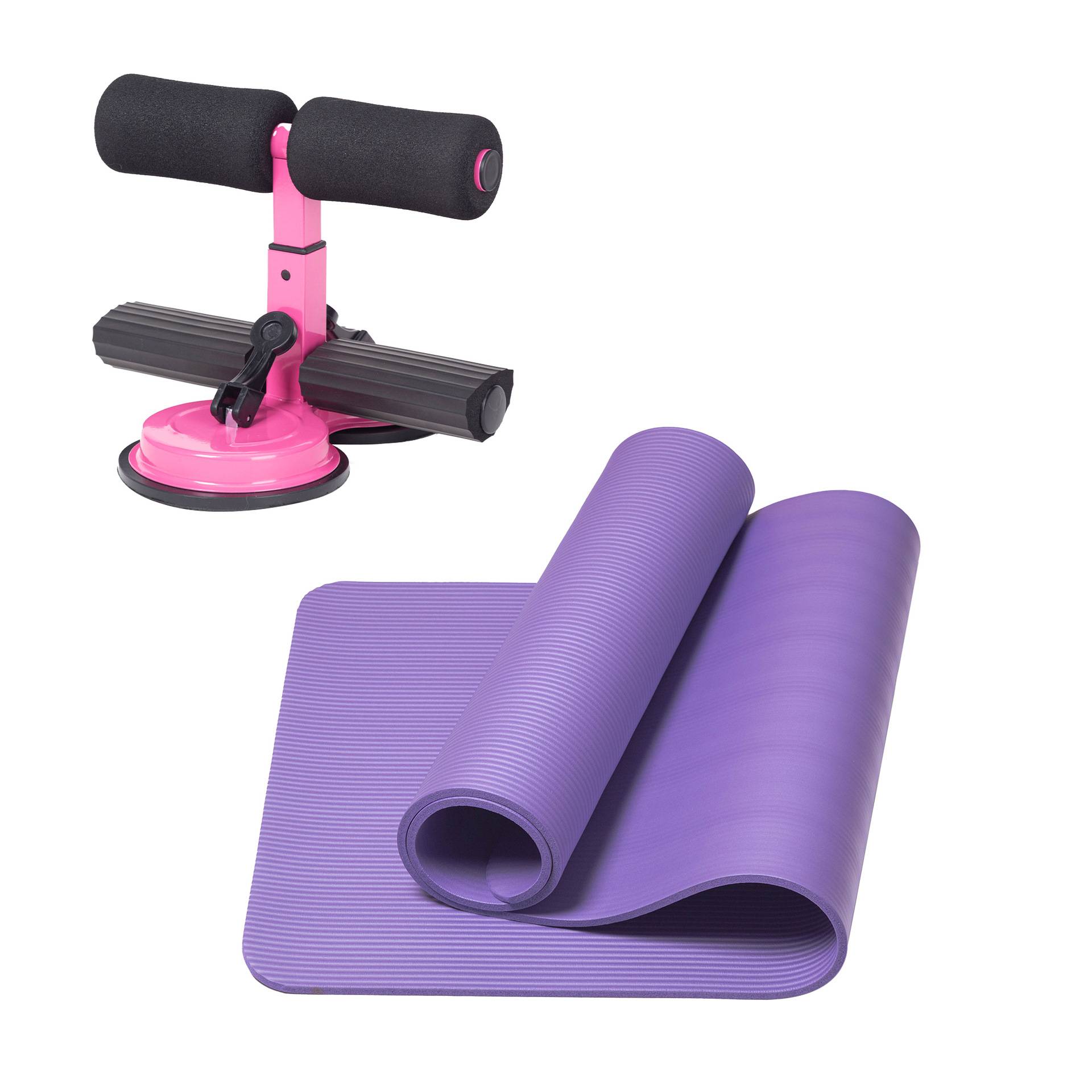 Double suction cup pink+yoga mat