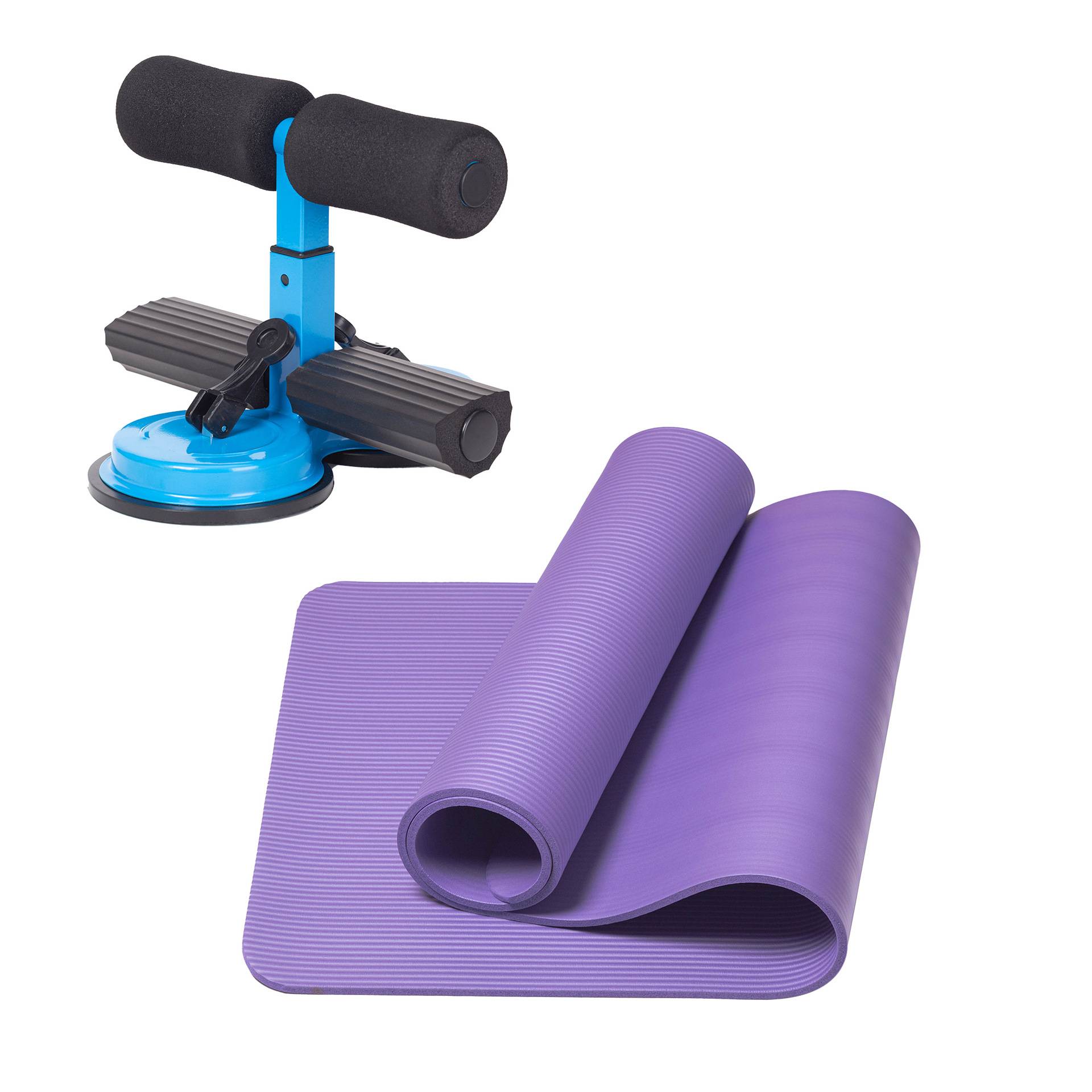 Double suction cup blue+yoga mat