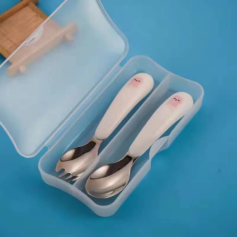 Powder spoon fork+dust box