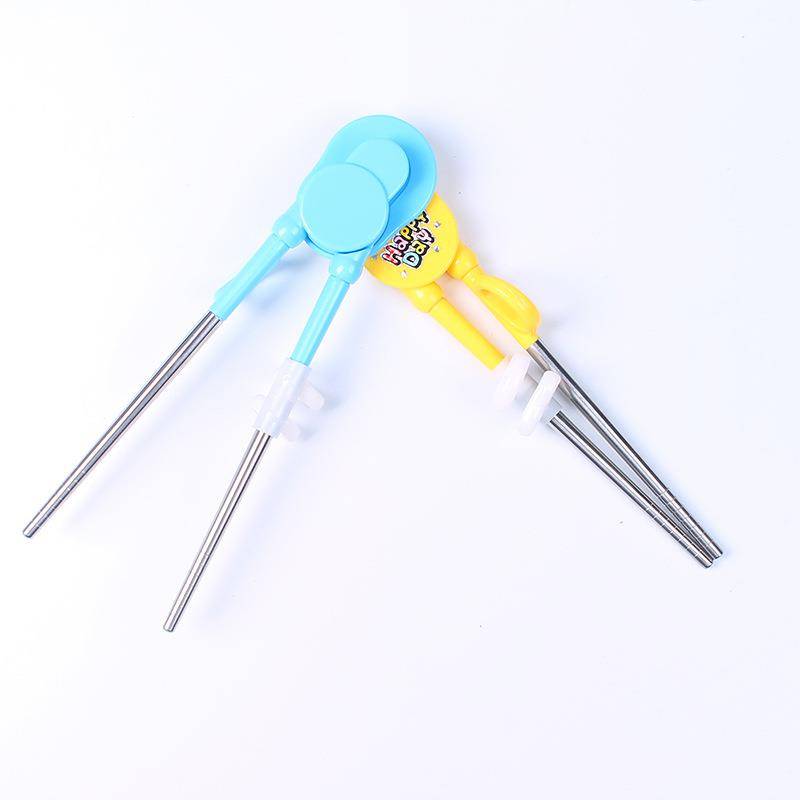 304 Stainless Steel Children chopsticks Learning to train chopsticks Baby-assisted chopsticks Children Practice chopsticks 2-3-4-5 years old set