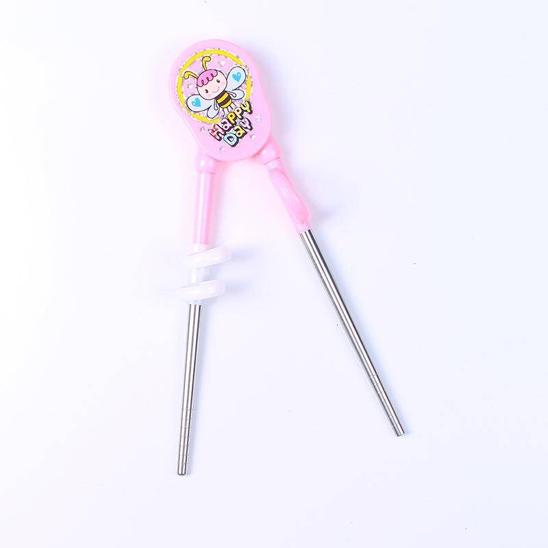 304 Stainless Steel Children chopsticks Learning to train chopsticks Baby-assisted chopsticks Children Practice chopsticks 2-3-4-5 years old set