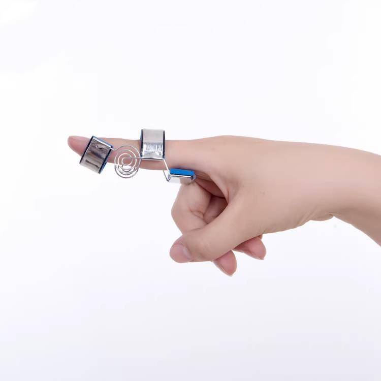 Finger correction fracture fixed plywood protective sleeve finger power training activity equipment spring assistance