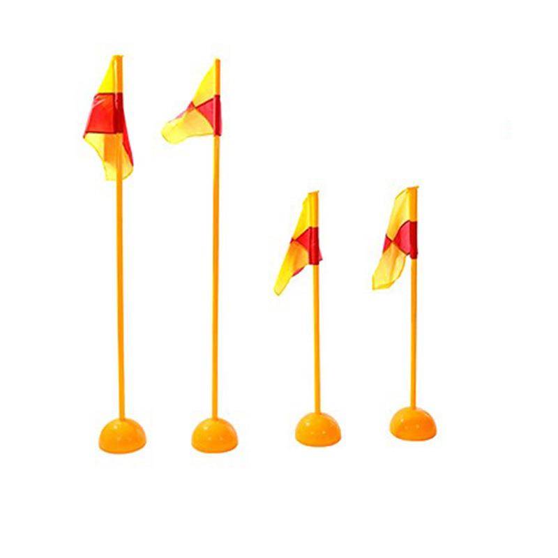 Signing rod football training auxiliary equipment Equipped with rubber water injection bottom seat flagpole wound barrier bargaining corner flagpole