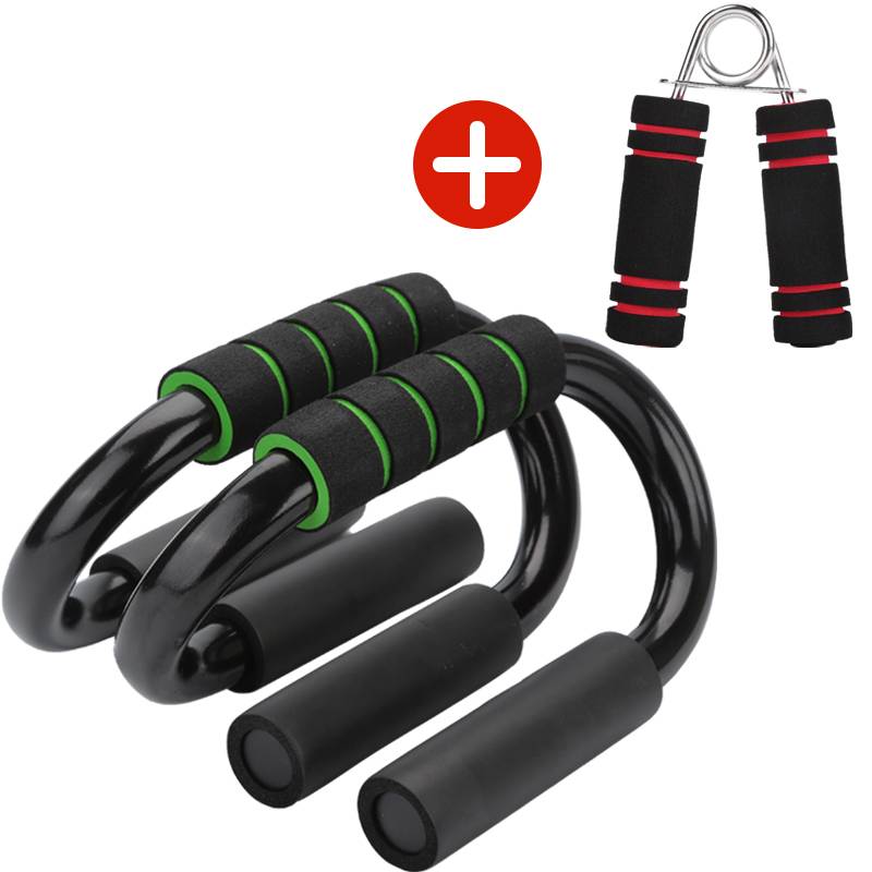 Green push -up bracket classic+grip power