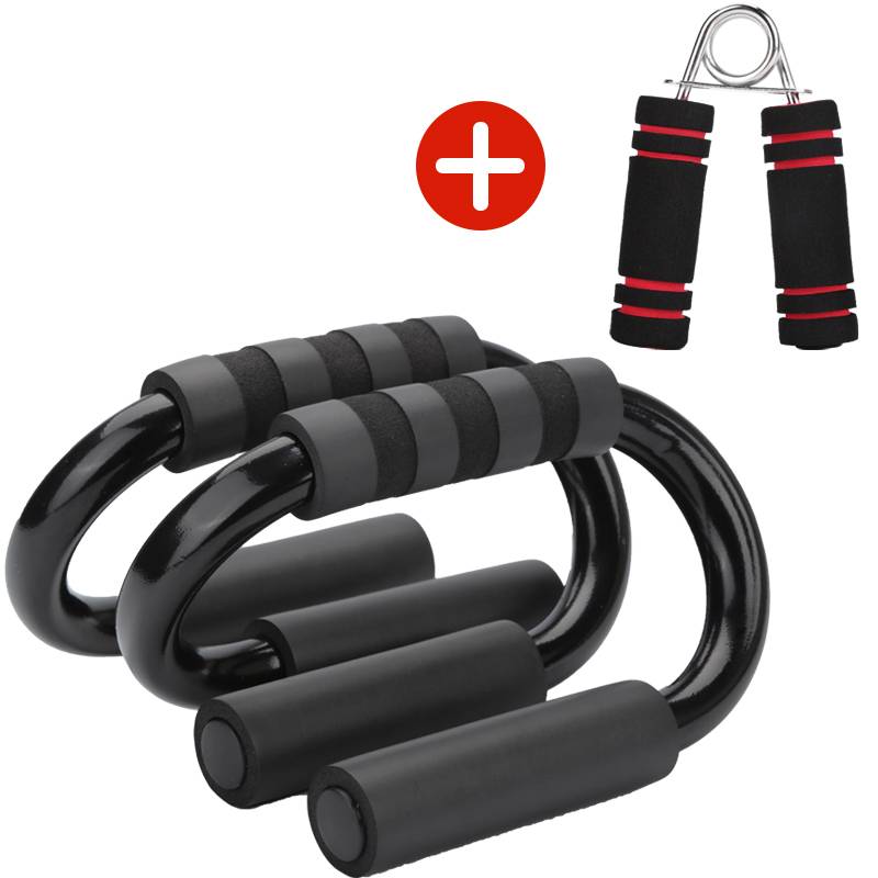 Gray push -up bracket classic model+grip power