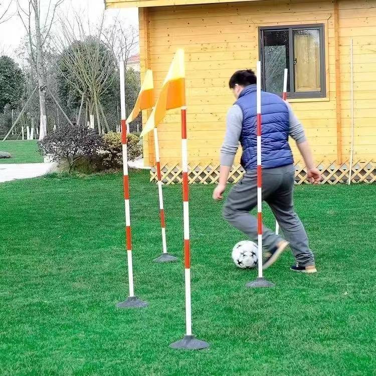 The high school entrance examination football basketball training pole snake -shaped running signs rod pile pile pile water angle flag parking and reversing pile assist