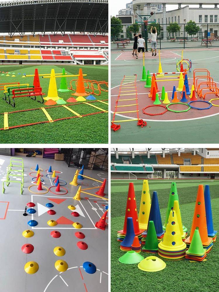 Balancing car skate rotual football practice ground cone training device marks barrel barrier obstacle auxiliary rod children's column increases