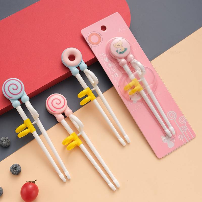 Children's chopsticks training chopsticks and silicon gel Learn chopsticks auxiliary 2 men and women, 4 years old, 6 -year -old anti -slip kindergarten dedicated chopsticks