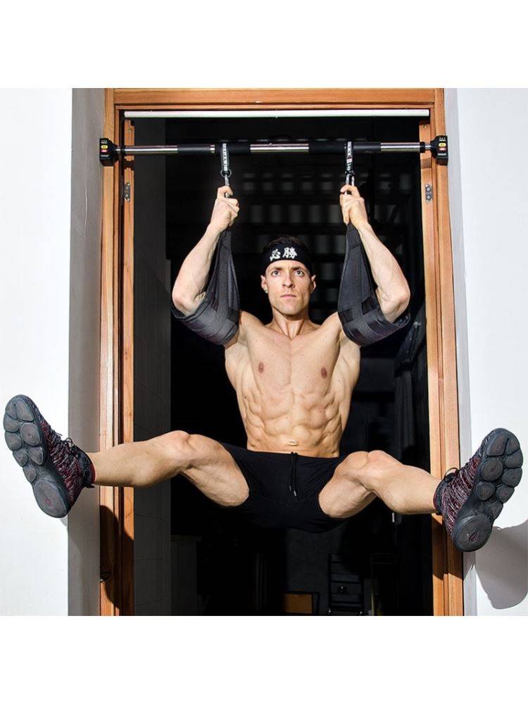 Abdominal muscle training band cantilever strap suspension assisting the health abdomen house hook up with a strap