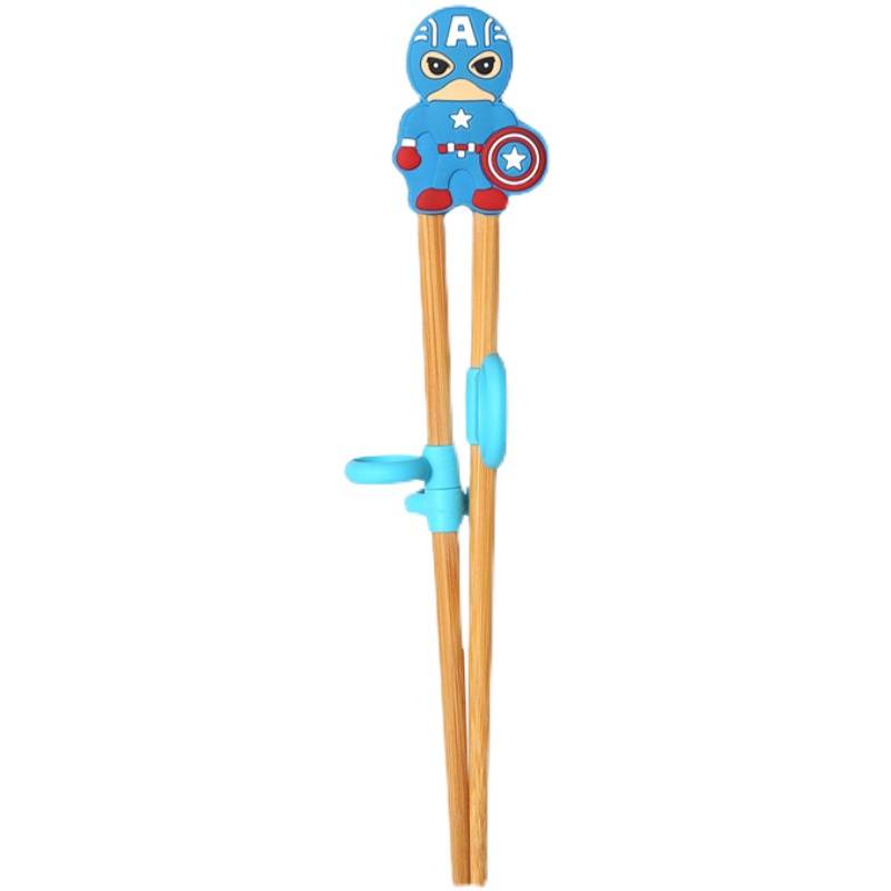 Children's chopsticks Furnishing Training Chopsticks Two -3 -year -old Boys Assisting Babies Learn to eat woody fast training device set