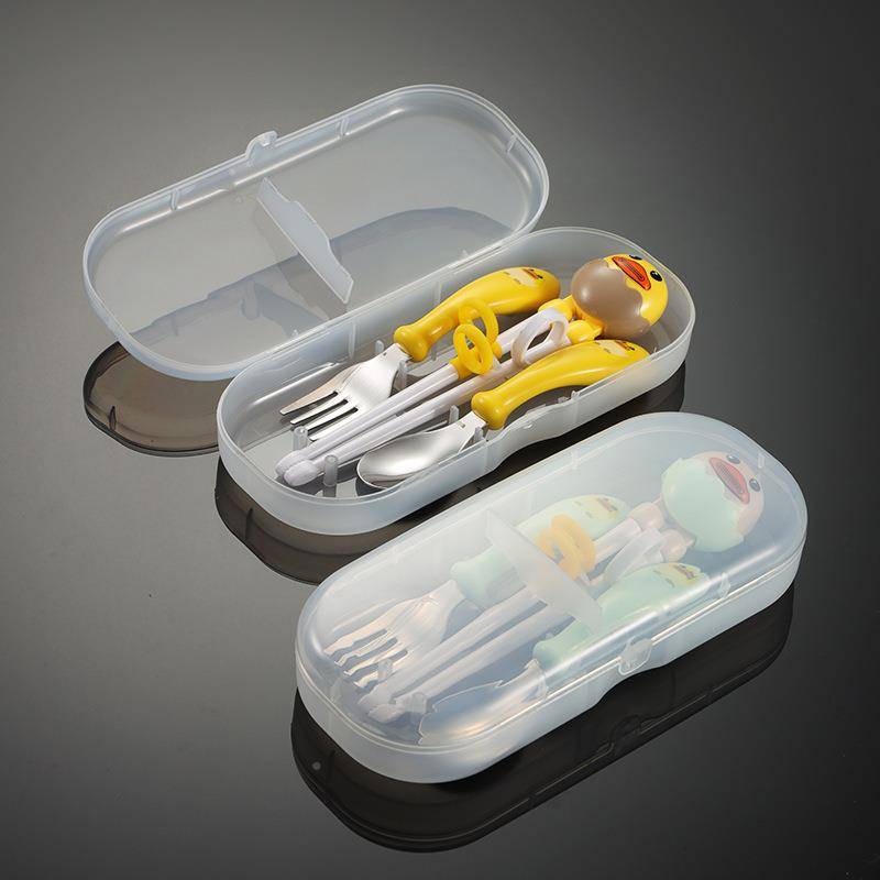 Children's steel training chopsticks, baby duck spoon chopsticks, tiger card, practice chopsticks, chopsticks, chopsticks, learn chopsticks auxiliary chopsticks