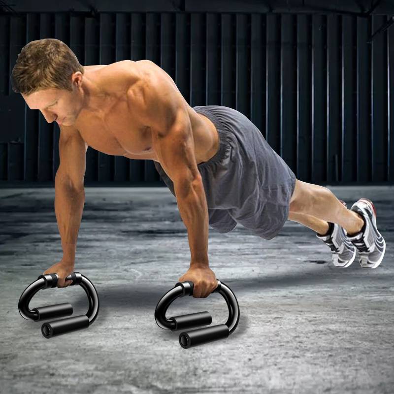 S -shaped push -up bracket Russia supports fitness wheel abdominal muscles, god equipment men exercise pectoral muscles, family training