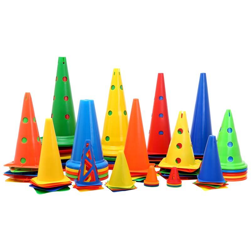 Soccer training assistive equipment, plate plate plate plate, ice-cream drum-cricket-ball-marked