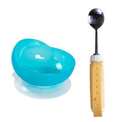 Elderly auxiliary spoon disabilities Portable instruments Different tableware Daily Life Stroke Hemiplegia Rehabilitation Training Equipment