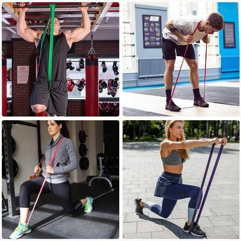 Elastic band fitness male resistance with strength training female yoga hip -lifting stretching bodies upward assist band tension rope