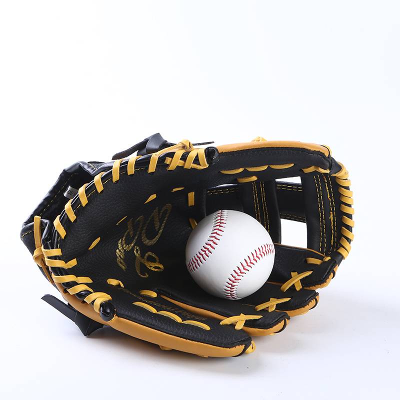 Cen Cen's second -layer leather baseball gloves strike glove gloves, young children, pitch gloves left and right handball gloves