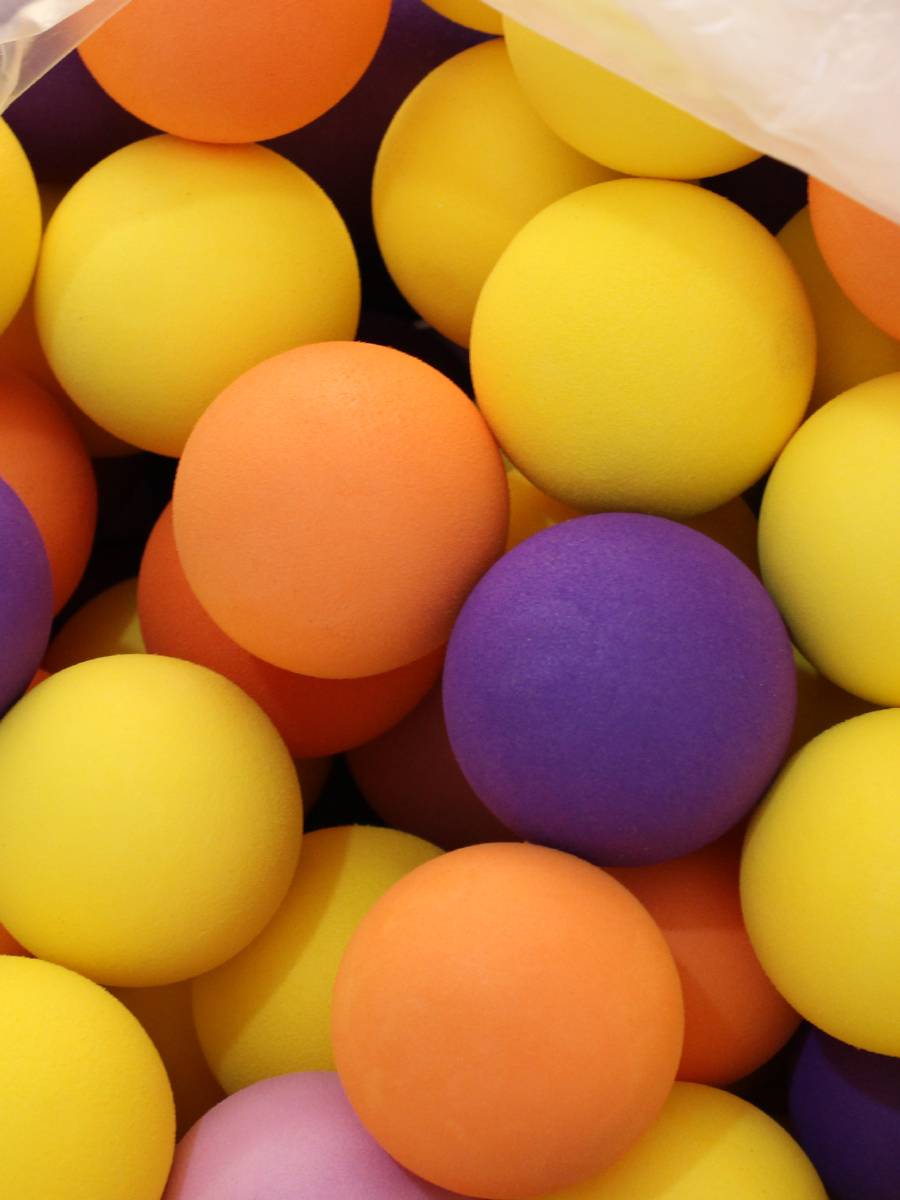 Sponge Ball EVA Foam Ball Children's Toys Real Power Kindergarten Color Color Throw 4/6/10cm Ball