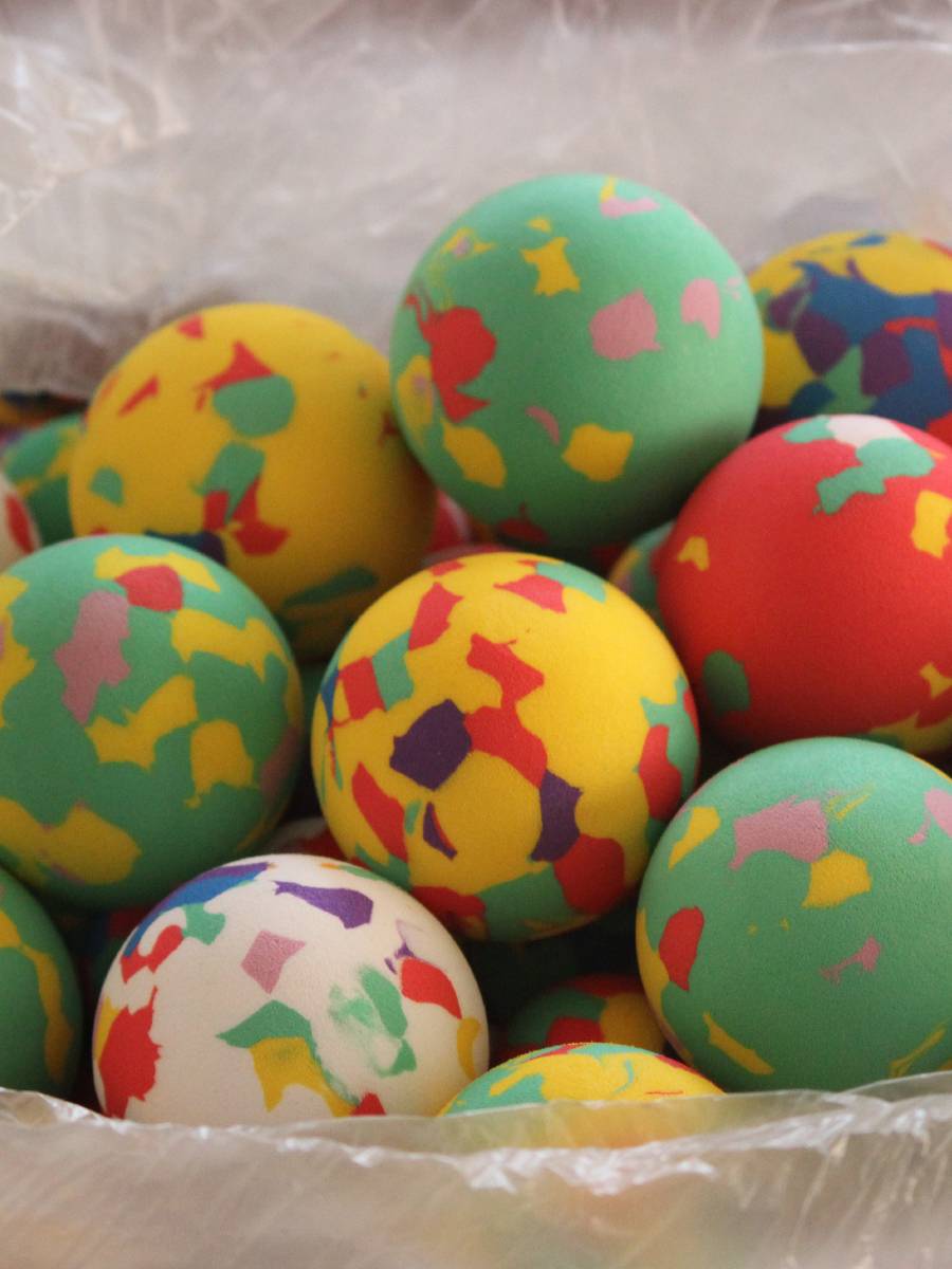 Sponge Ball EVA Foam Ball Children's Toys Real Power Kindergarten Color Color Throw 4/6/10cm Ball