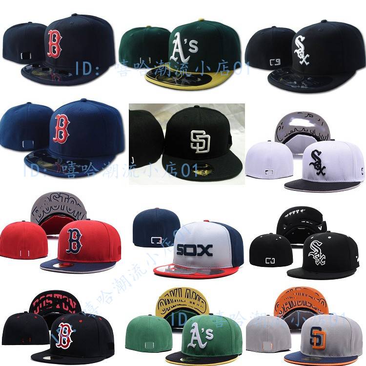 Quality full closed baseball hat Men European and American street hip -hop summer peaked caps cannot be adjusted