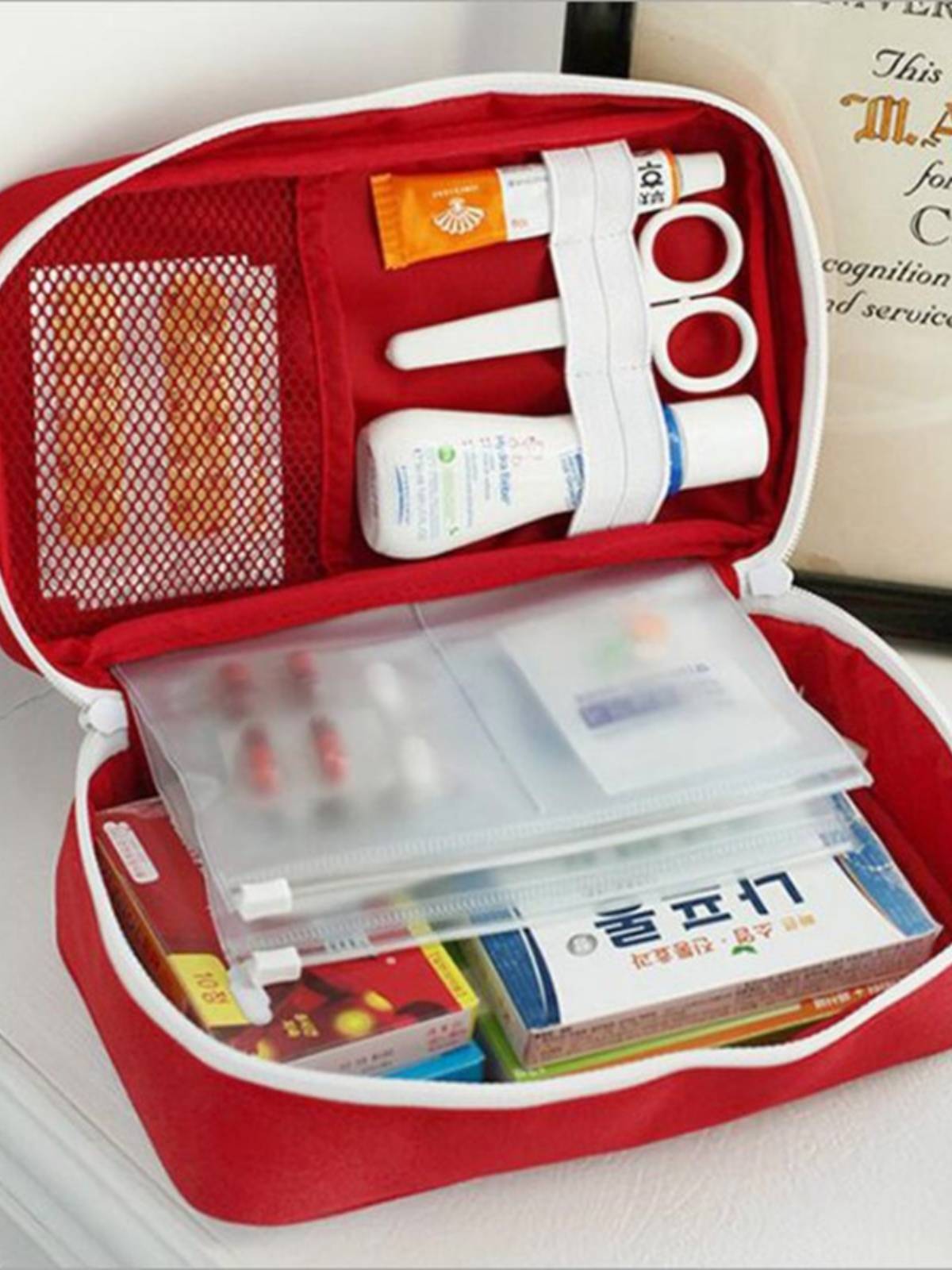I'll take care of the medical kit with the mini first aid kit