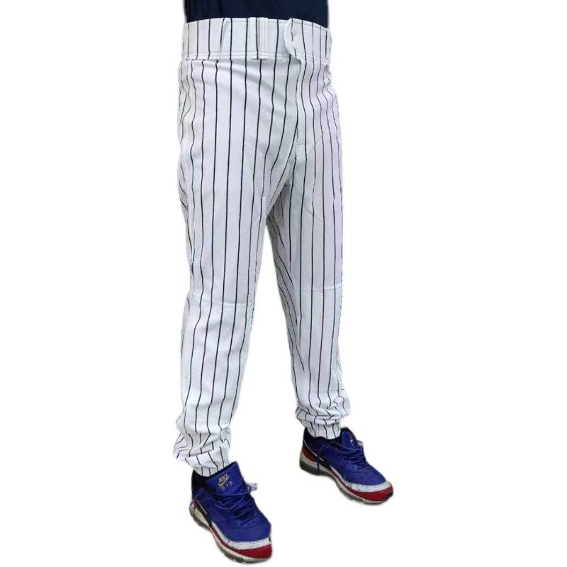 American -style striped baseball trousers Children, adult base base base baseball pants feet to close