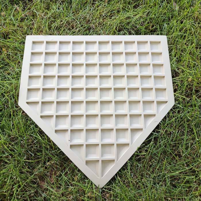 Professional thickened rubber basement four -piece ground floor baseball stadium This category square base base baseball professional training competition