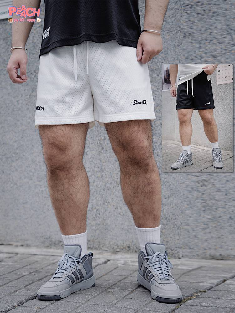 Peaach original baseball Japanese sports fitness net Eye vest male fast drying basketball training uniform short pants