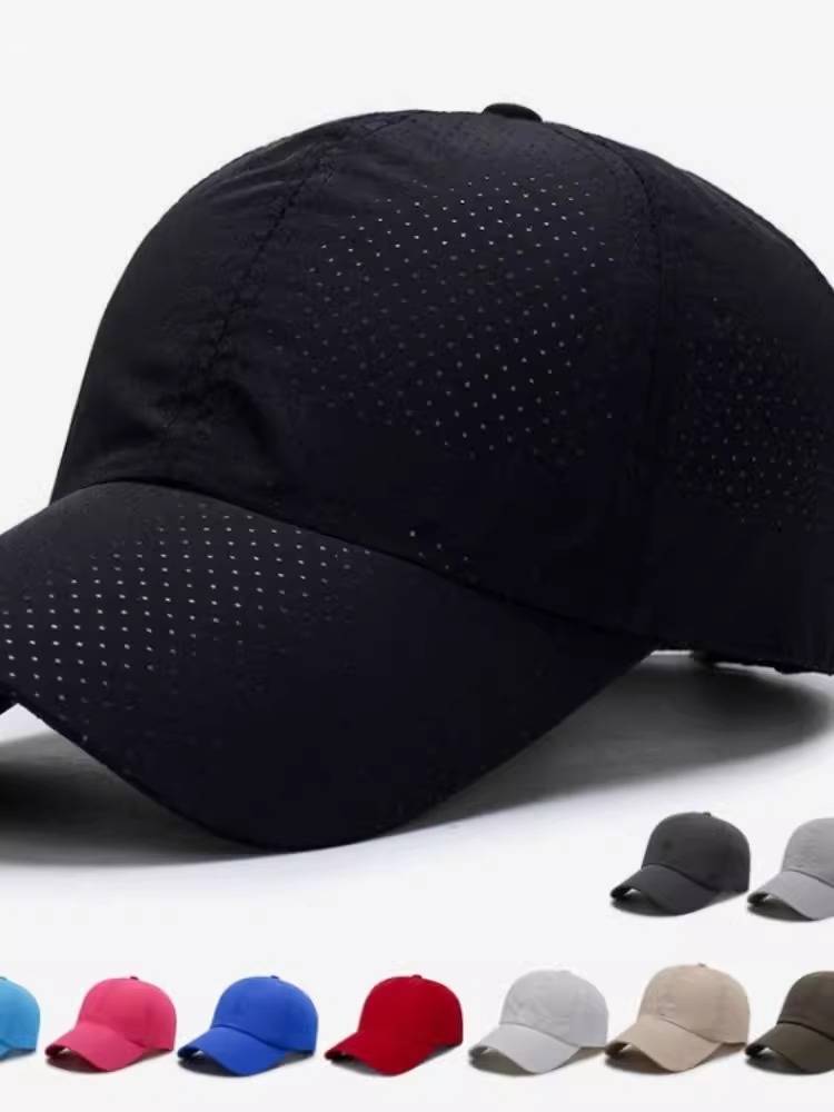 Hat men's peaked hat Men's sunny outdoor casual dry sunscreen fishing hat Sun hat female baseball hat summer