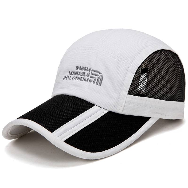 New product net eye can fold the baseball hat Men and women, spring and summer outdoor sun sunscreen peaked cap