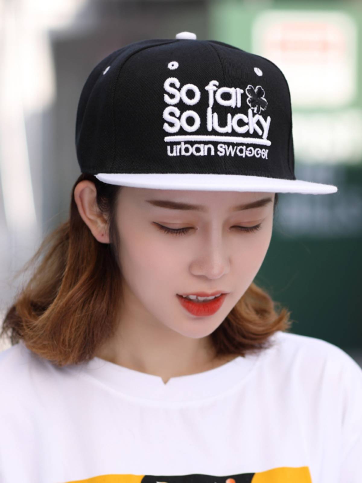 Hat girl autumn and winter hip -hop hip -hop, Korean version of the hats, sunshads, leisure versic spring and summer peaked hats student hip -hop baseball