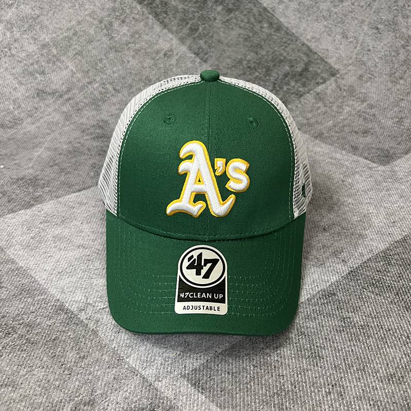 47BRAND hat hard top red socks team net eye baseball cap basketball ice hockey people team summer breathable peaked cap