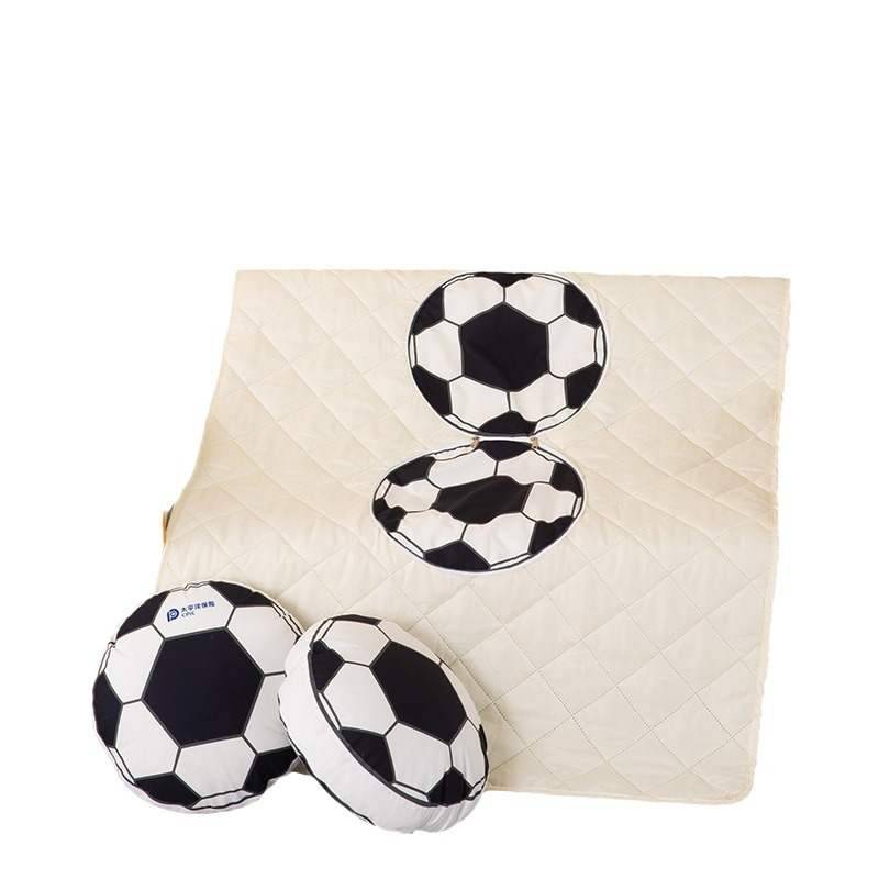 Creative football pillow quilt to draw a logo winter basketball baseball round plush cushion cushion