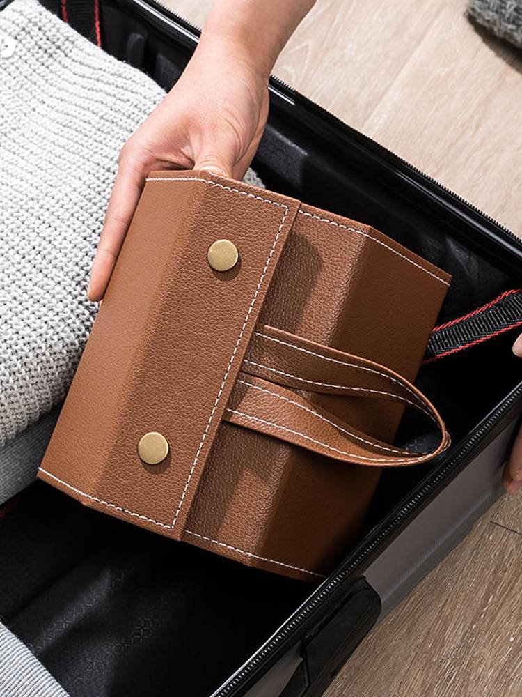 Folding glasses box storage high -level sensor INS Japanese minimalist and portable large -sized sunglasses box male sunglasses box