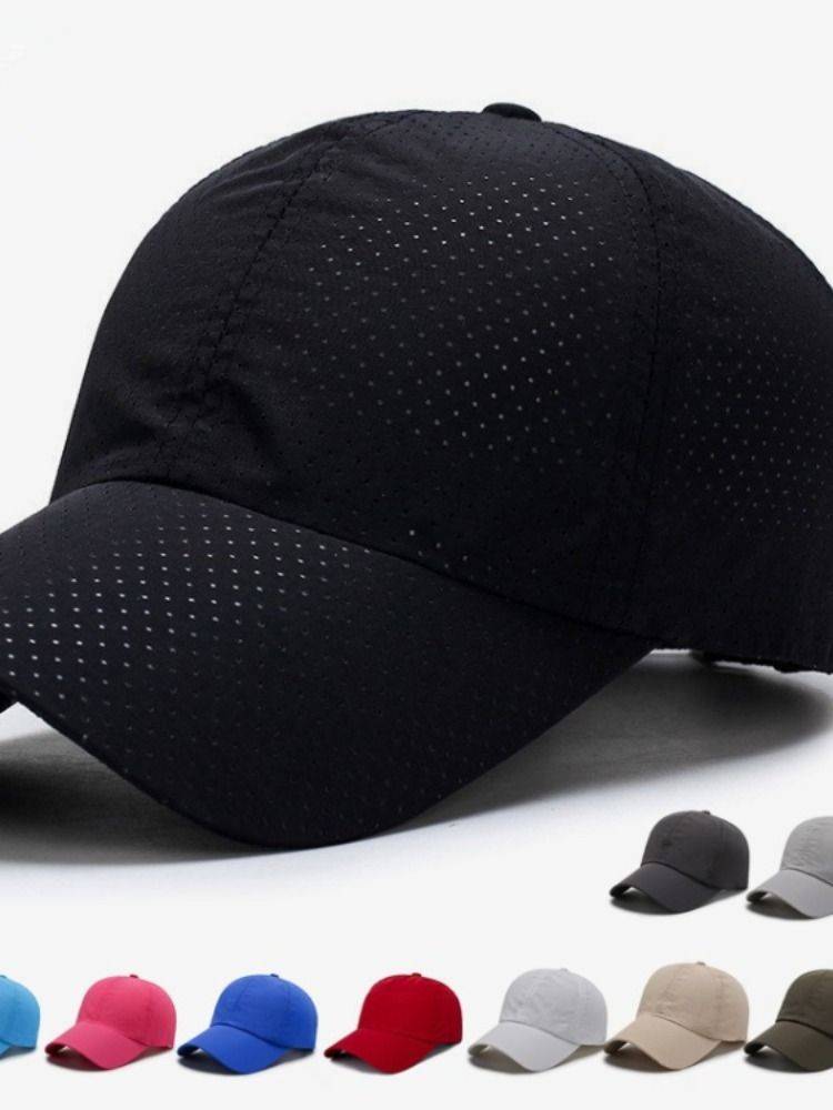 Hat men's peaked hat Men's sunny outdoor casual dry sunscreen fishing hat Sun hat female baseball hat summer