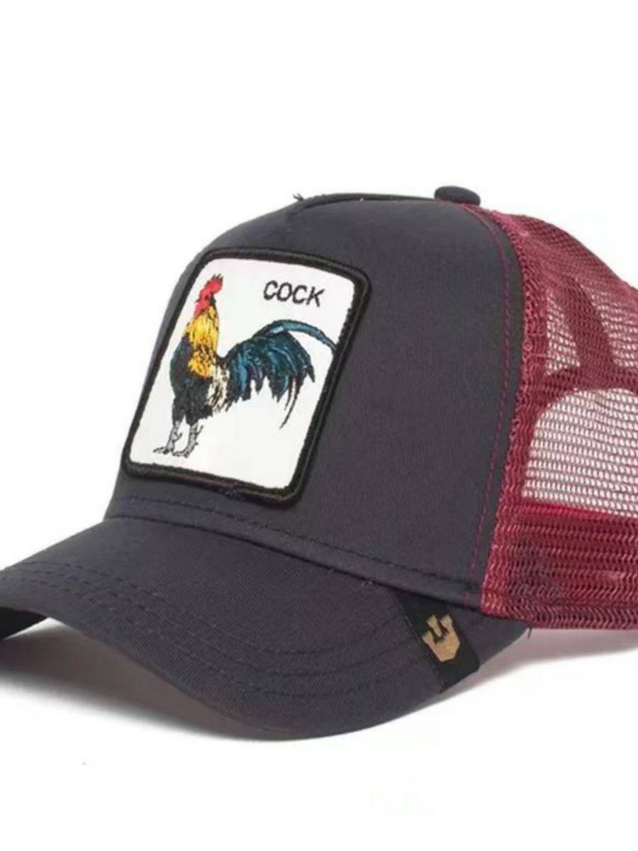 New hot -selling spot animal -shaped embroidered baseball cap Fashionable personality hip -hop peaked hat shading cross -border explosion