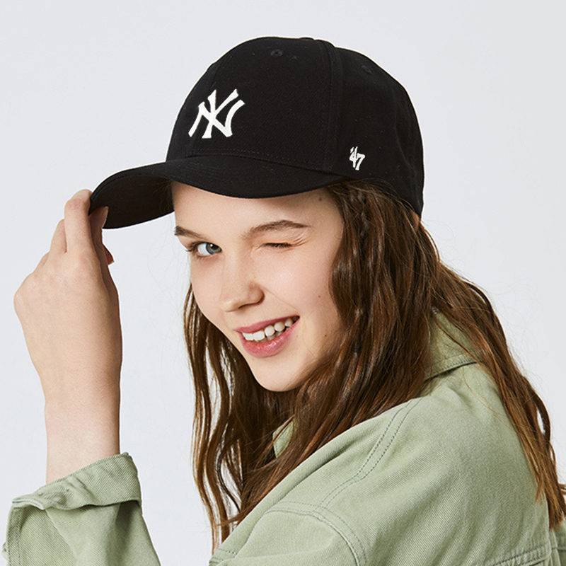 American mlb baseball hat Duck tongue hat shading hat soft top NY/la embroidered 47brand