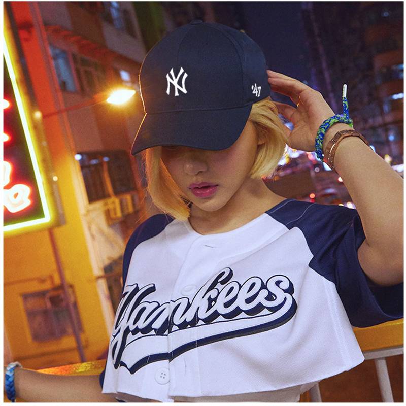 American mlb baseball hat Duck tongue hat shading hat soft top NY/la embroidered 47brand