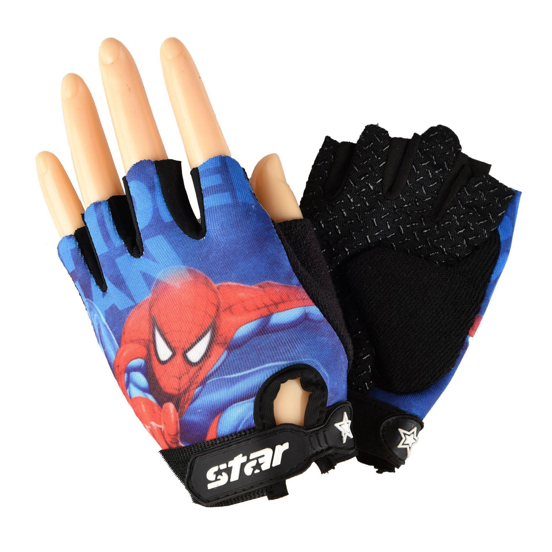 New children's semi -finger anti -sliding glove outdoor riding sports skateboard skating baseball children's color painted cartoon gloves