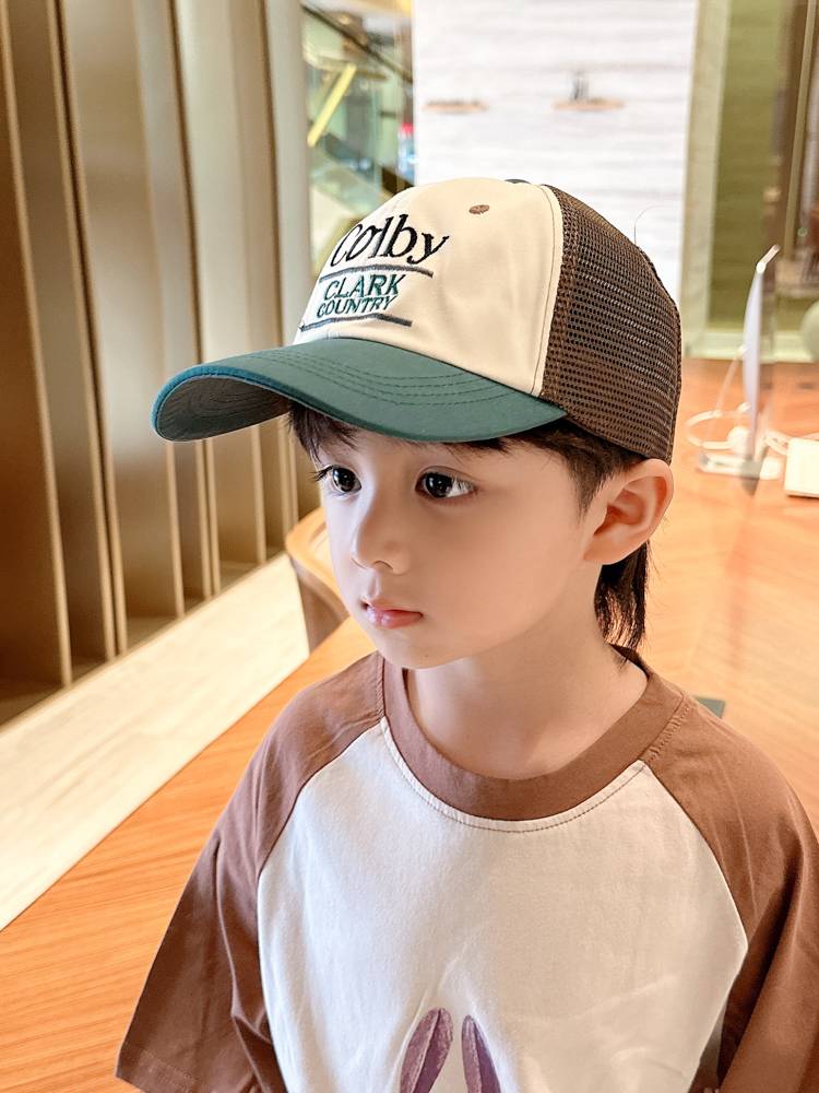 Children's Hat Boy Spring and Autumn New Baby Duck Tongue Hat Boys Spring Baseball 2024 Male treasure sun hat summer