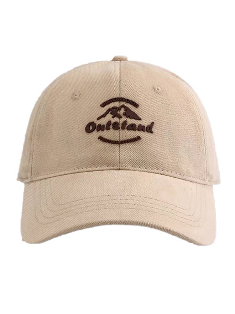 Zhou gives the new coffee hat female peaked hat couple Korean version of the tide brand face show face small baseball cap