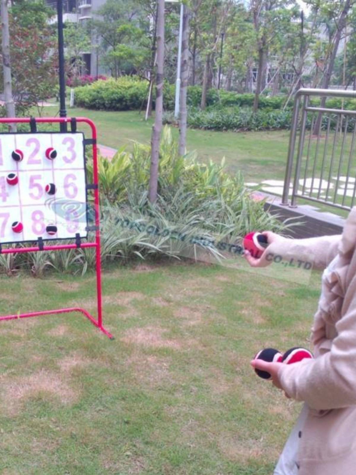 Sticky ball dart target baseball training parent -child early education piral pitching Jiugongge digital game new listing