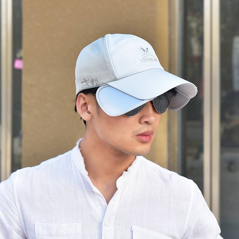 Hat printing embroidery sunscreen expansion hat brimning covered face hat outdoor cycling travel advertisement cap custom logo
