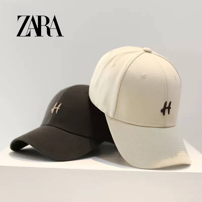 ZARA2023 new hard top -top baseball hat Men and women Korean version of the tide face face face small sun hat versatile duck tongue hat
