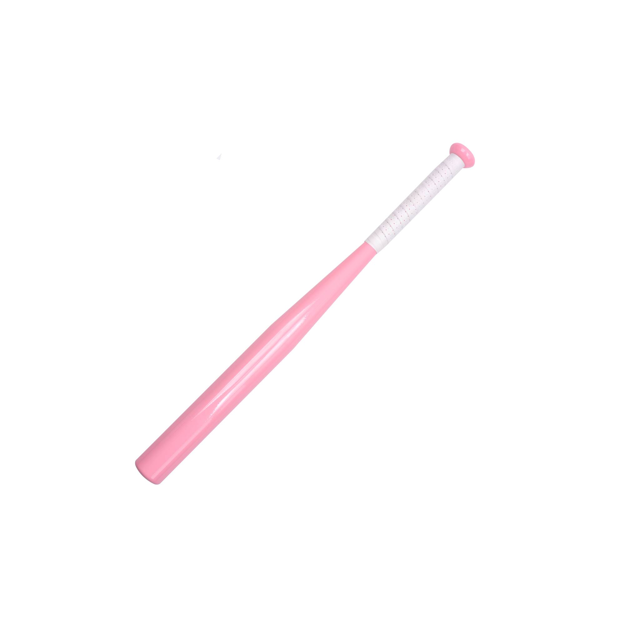Pink self -defense car baseball stick thickened alloy steel baseball stick iron rod male women's defense weapon baseball