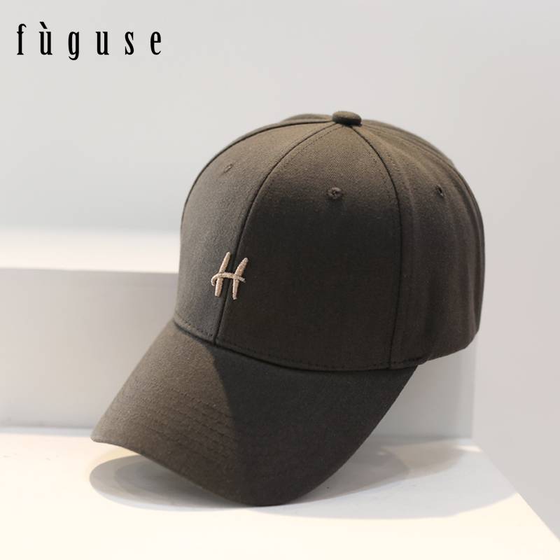 2024 new hard top -top baseball hat Men's Korean version of the top of the face, the face of the sun hat wild street peaked hat