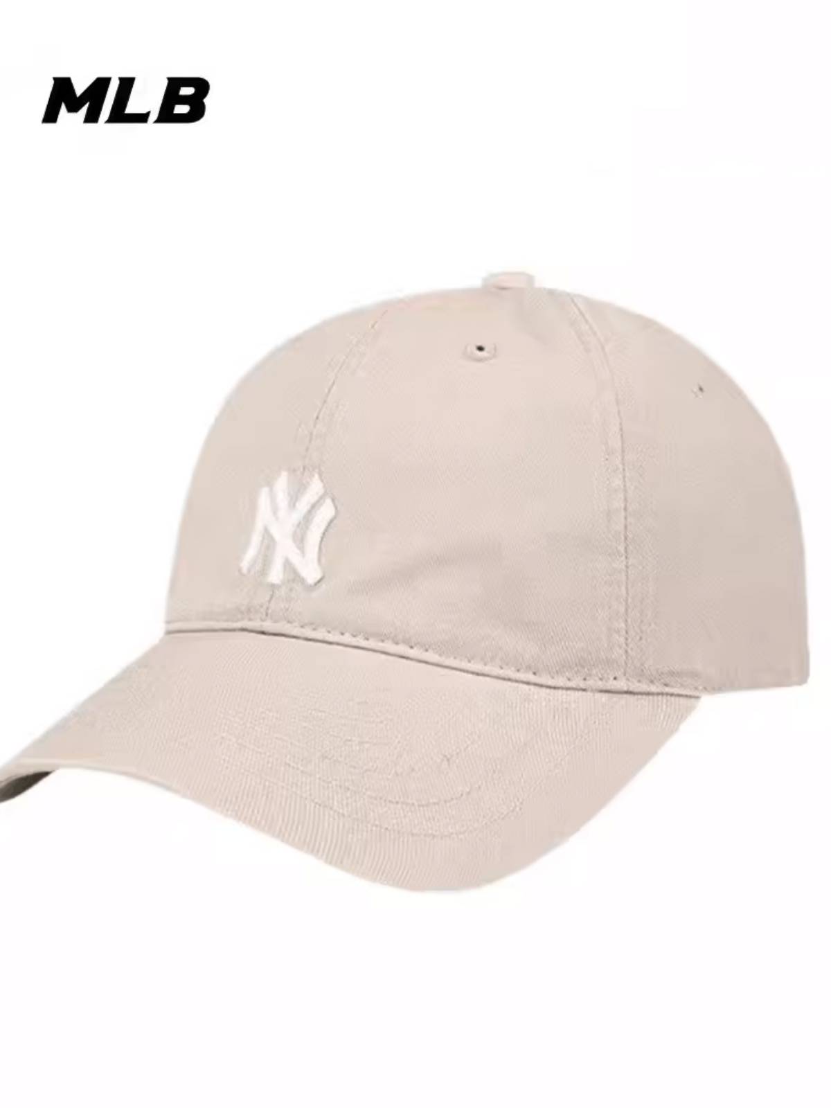 La Mushi Hat MLB Genuine Baseball Hat Men's Female Couple Soft Top Sleeve Ding Gick NY letters sunscreen hat