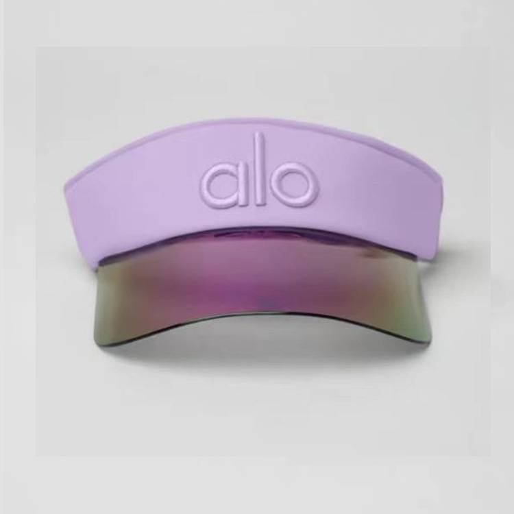 ALO baseball cap embroidery hard top hat Muck tongue hat European and American sunscreen sunshade top hat net yarn laser hat 2