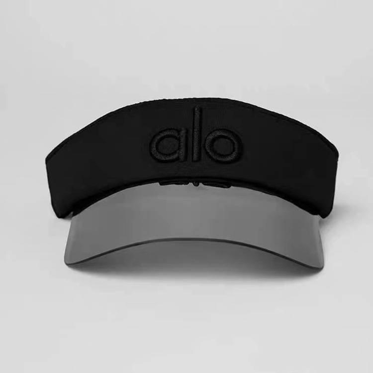 ALO baseball cap embroidery hard top hat Muck tongue hat European and American sunscreen sunshade top hat net yarn laser hat 2