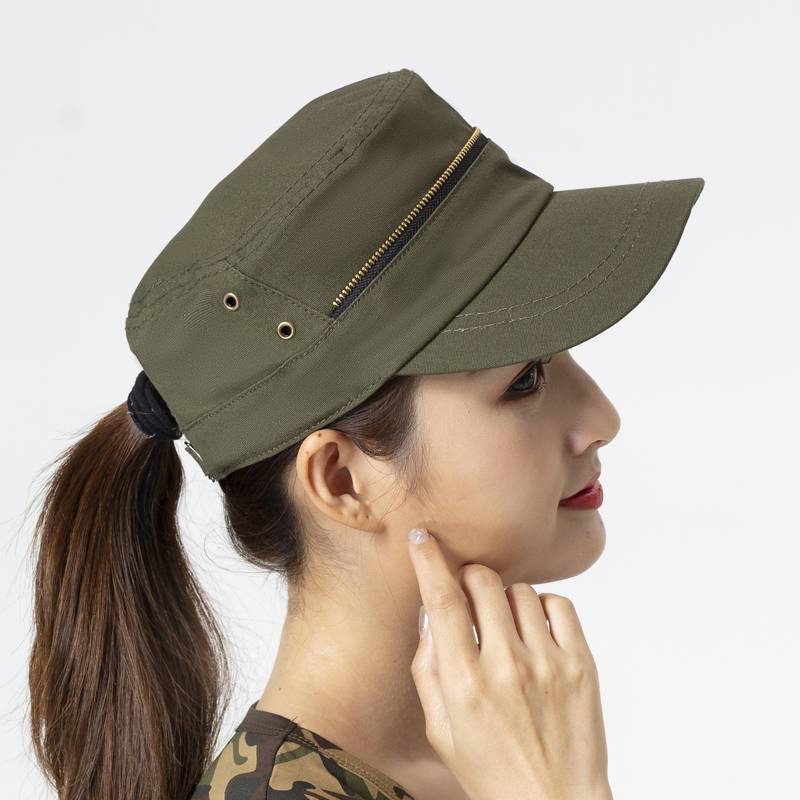 New Water Soldier Dance Hat Outdoor Camouflage Hat Men's Women's Army Green Flat Hat Autumn and Winter Cotton Baseball Hat